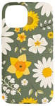 iPhone 15 Yellow and White Flowers Floral Love Summer Pattern Case