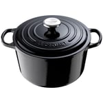 Le Creuset - Signature Gjutjärnsgryta rund 26 cm 6,3 L black