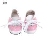 Doll Shoes Leather Sports Pink