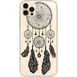 Coque Iphone 13 PRO Dreamcatcher noir plumes