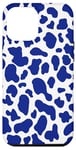 iPhone 12 Pro Max blue cow print pattren - flower blue Cow Pattern man women Case