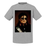 T-Shirt Enfant Michael Jackson Officier Chanteur Pop Star Celebrite