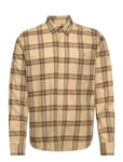 M Moment Flannel Shirt-143 Check Beige Peak Performance