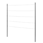 Windhager Corde en Acier Inoxydable - Kit Complet - 100 x 118 cm - Treillis de Jardin - Support pour Plantes grimpantes - Idéal pour Les parterres Hauts et de légumes - Résistant aux intempéries