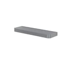 HOMION Floating Narrow Shelf Wall Storage Shelves Bookshelf Holds up to 5 kg, 80 x 14.5 x 3.8 cm MDF White, Black, Grey in Matt and Oak Effect Trent (Grey)