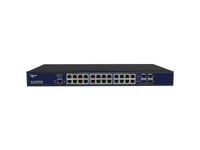 Switch Smart Managed 24 Port Gigabit 390W 24X Poe+ 4X Sfp 48,30Cm (19") - Switch - Kupferdraht (A194025)