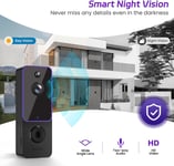 Guggre Wireless Video Doorbell & Indoor Ring Chime, Enhanced Security with AI HD