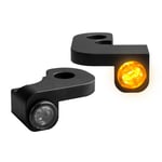 Mini heinz bikes - Styrblinkers nano serien amber klar svart blinkers