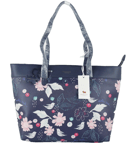 Radley Shoulder Bag Work Bag Large PAINTERLY FLORAL Dark Blue PVC New RRP 99