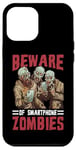 Coque pour iPhone 12 Pro Max Beware Of Smartphone Zombies Dictons drôles numériques