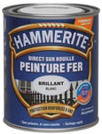 Hammerite Peinture brillante - Boîte 250 ml Blanc brume