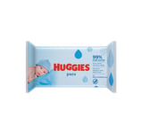 Huggies Pure Care Baby Wipes 99% Water (56 Wipes)