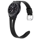 Miimall Bracelet de Montre 22mm Compatible avec Samsung Gear S3 Frontier/S3 Classic, en Cuir Premium Libération Rapide Adjustable Cuir Bande de Remplacement pour Huawei Watch GT 2 46mm/ GT 2e -Brun