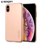 For iPhone XS Max Case, Spigen Thin Fit Protective Cover - Blush Gold