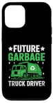 Coque pour iPhone 12/12 Pro Future Garbage Truck Driver Déchets Collecteur de déchets Sanitation