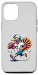 Coque pour iPhone 13 Action de grâces Turquie jouant au football drôle Hommes Garçons