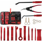 Forehill - 19Pcs Outils Demontage Garniture Auto Universel Car Trim Removal Tools Kit Outils de Suppression pour Voiture Porte Panneau Tableau de Bord