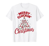 Merry Cluckin' Christmas Funny Chicken Lovers Farm Xmas T-Shirt