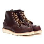 Red Wing Shoes Classic Moc Toe Excilbur Mens Black Cherry Boots - Burgundy Leather - Size UK 9