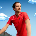 Lacoste Daniil Medvedev Polo Red (M)