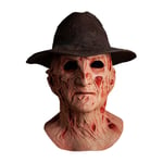 Nightmare On Elm Street Part 4 Deluxe Freddy Krueger Mask Hat Trick or Treat