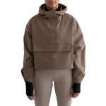 aim'n Nougat Cropped Waterproof Anorak Brun