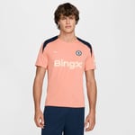 Chelsea Tränings T-Shirt Dri-FIT Strike - Apricot/Navy/Orange - Nike, storlek X-Large