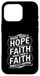 iPhone 16 Pro Where there is hope there is faith christian black women Case