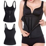 Midjetränare Shapewear Topp Waist Trainer Smal Midja svart L