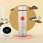 Intelligent Temperature Display Thermos cup Premium Travel  Mug Chinese Style