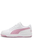 Puma Junior Girls Reb-l Trainers - White, White, Size 5.5 Older