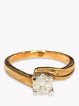 L & T Heirlooms Pre-Loved 9ct Gold Solitaire Diamond Ring