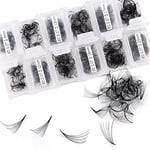 Cils Volume Russe 1200PCS 8D 0.07 D Curl 9-20mm Mixed Extension Cils Bouquet Volume Russe Cils a Cils Prefait Ventilateur Cils Extension de Cils individuels Professionnel(1200-8D-0.07-D-920)