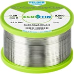 Felder ISO-Core "Ultra Clear" SAC305 Étain à souder bobine Sn96,5Ag3Cu0,5 0.500 kg 0.5 mm A581842