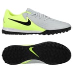 Nike Phantom GX II Academy TF Mad Voltage - Sølv/Sort/Neon - Turf (TF), størrelse 47