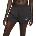 Nike W Nk Tempo Lx Short 3In Sport Shorts - Black/Anthracite/(Reflective Silver), M