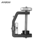 DSLR Camera C-shaped Clamp Desk Tree Clip Load 4kg 60mm for GoPr Action Cam D9G1