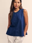 Nobodys Child Sleeveless Swing Top - Blue, Blue, Size 8, Women