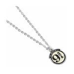 Harry Potter - Pendentif Et Collier Plaqué Argent - Platform 9 3/4