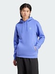 adidas Originals Trefoil Essentials Hoodie - Blue, Blue, Size L, Men