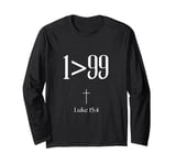 He Left The 99 To Rescue Me Christian Religious Long Sleeve T-Shirt