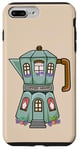 iPhone 7 Plus/8 Plus Creative Cozy Coffee House Cafe, Stovetop Espresso Maker Case