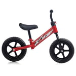 Chicos - Balance Bike Vélo d'équilibre Flat Track sans pédales. Cadre en métal mais très léger >2Kg. Roues antiperforation et Selle rembourrée. Guidon et Selle réglables en Hauteur (37004).