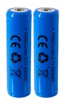 Akku 14500 suojapiiri, 3,7 V/850 mAh Li-Ion, 2 kpl