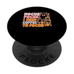 Café fantôme d'Halloween, Hocus Pocus, I Need Coffee To Focus PopSockets PopGrip Adhésif