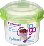 Sistema Klip It Colour Accents Breakfast To Go Container, Assorted Colours, One