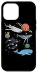 iPhone 14 Plus Galaxy Space White Shark Fin Costume Adult Mens Womens shark Case