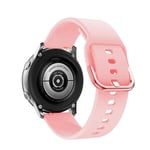 (Galaxy 5pro 45mm Rose Pink)Alkuperäinen ranneke Samsung Galaxy Watch Active 2 40mm 44mm silikoni urheiluranneke Korvausranneke 20mm kellon ranneke - kellon rannekkeet