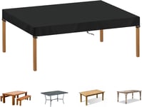 Housse De Plateau De Table Housse Protection Table De Jardin Exterieur Housse De Protection Salon De Jardin Imperméable Tissu Oxford 420d Coupe-Vent Protection Meuble Extérieur 180x90x15cm