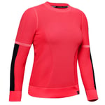 Under Armour IntelliKnit Sweatshirt Neon Jumper - Womens - Pink Textile - Size X-Small